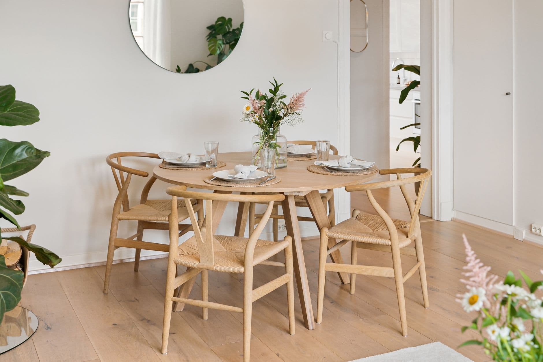 Mesa Roble Nórdica Casa Nua
